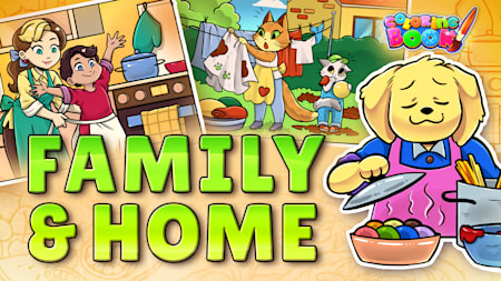 Coloring Book: Family & Home