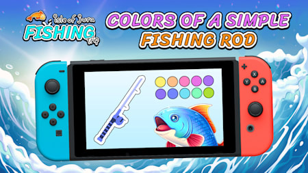 Colors of a simple fishing rod