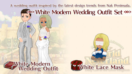 White Modern Wedding Outfit Set