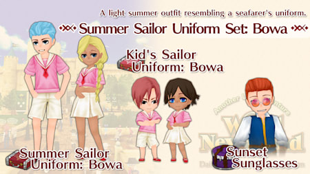 Summer Sailor Uniform Set: Bowa
