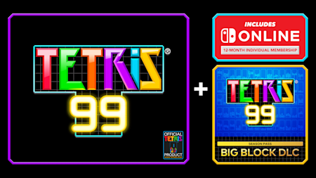 Tetris® 99 + Big Block DLC + Nintendo Switch Online Individual Membership (12 Months)