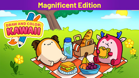 DRAW AND COLOR: KAWAII Magnificent Edition