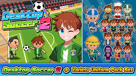 Desktop Soccer 2 + Variety Uniform Pack Set