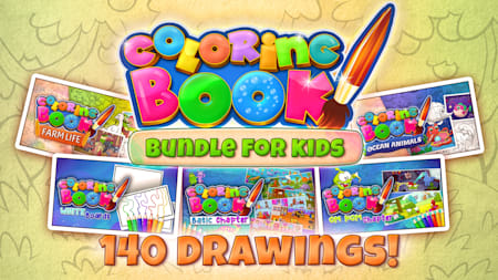 Coloring Book: Bundle For Kids - 140 drawings