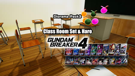 GUNDAM BREAKER 4 - Diorama Pack 3 - Class Room Set & Haro
