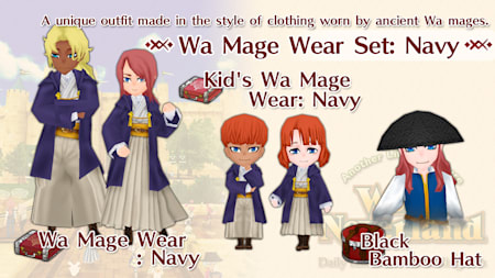 Wa Mage Wear Set: Navy