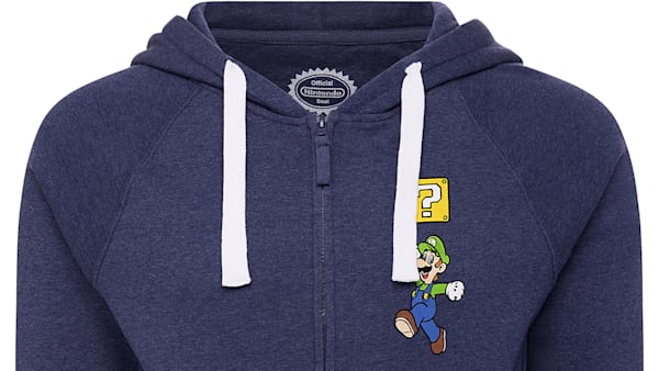 Super mario zip up hoodie sale