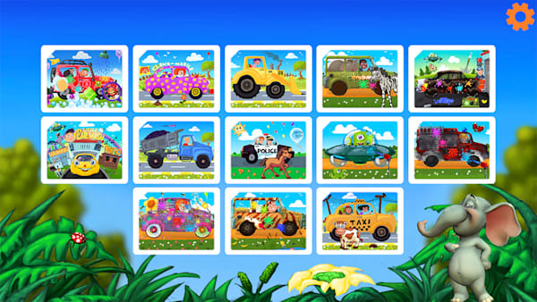 Rompecabezas de carros para niños store