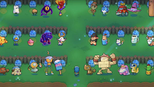 Farming and exploration in Moonstone Island.