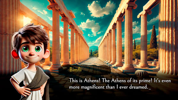 Bimfli and His Travels In Time: Greece 3