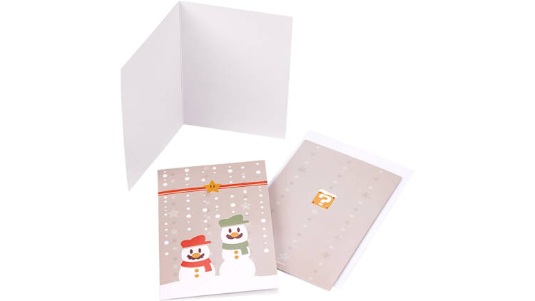 UK Greetings Lot De 10 Cartes De Noël Caritatives Avec Enveloppes Motif Bonhomme De Neige