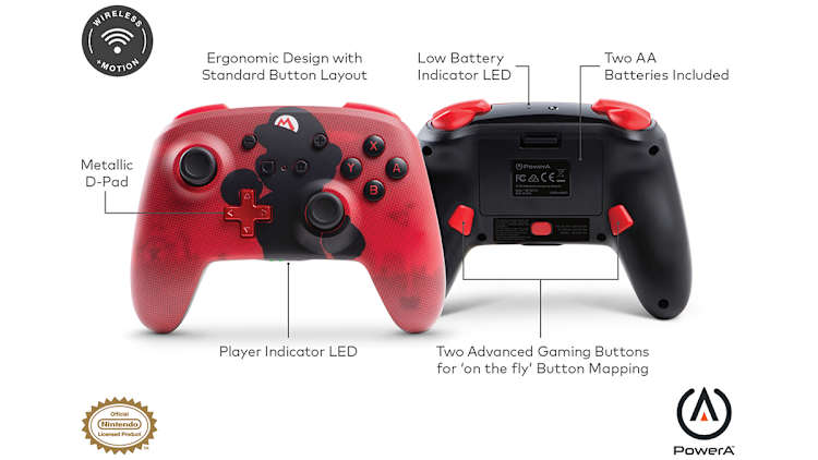 【10％OFF】 Enhanced Wireless Controller – Mario Silhouette - Nintendo ニンテンドースイッチ