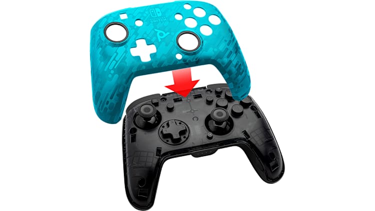 Faceoff Wireless Deluxe Controller for Switch - Blue