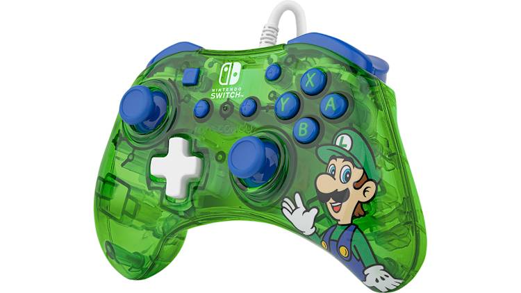 Rock Candy Wired Controller: Luigi for Switch Hardware