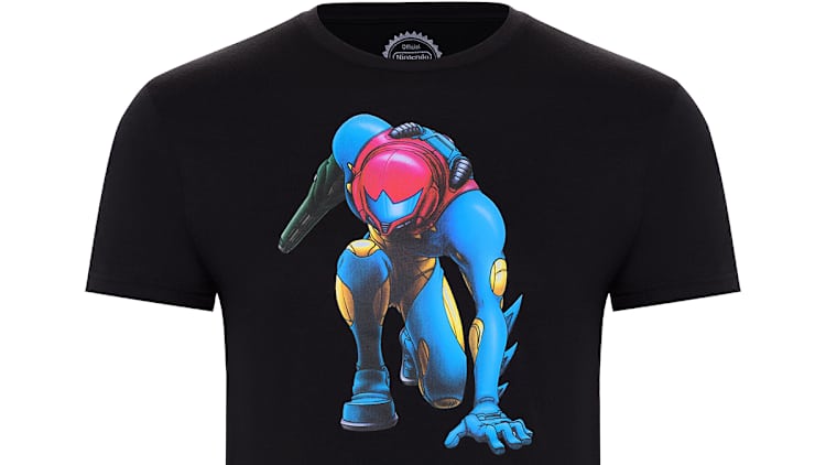 Amazon.com: Nintendo Samus Super Metroid Cover T-Shirt
