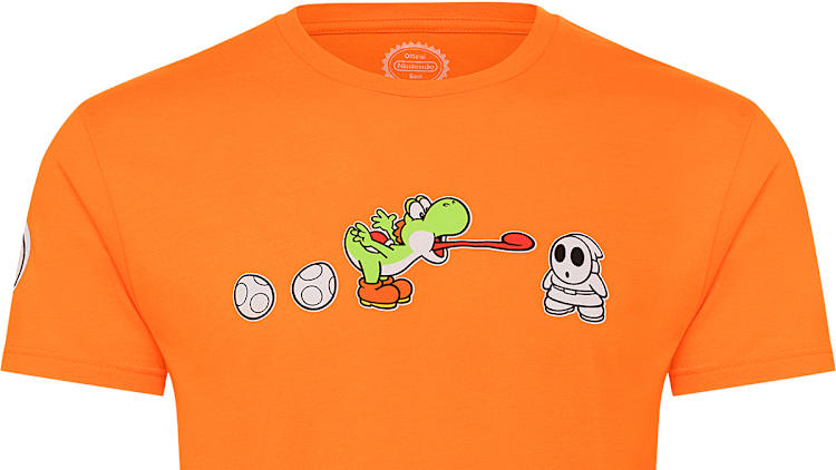 Yoshi with Enemy T-shirt - Orange - 2XL - Nintendo Official Site