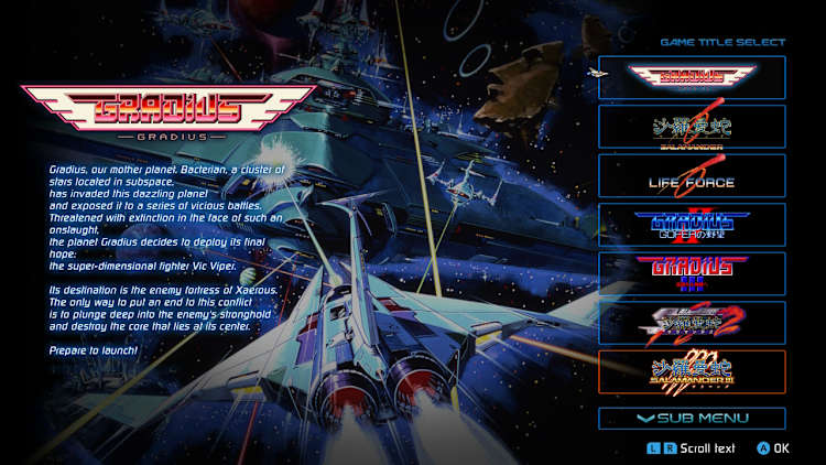 Nintendo Switch GRADIUS ORIGIN COLLECTION NEW Gradius Origin Collection Premium Box Nintendo Switch