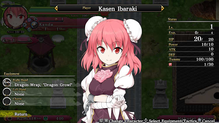 Playable Character - Kasen Ibaraki & Equipment for Nintendo