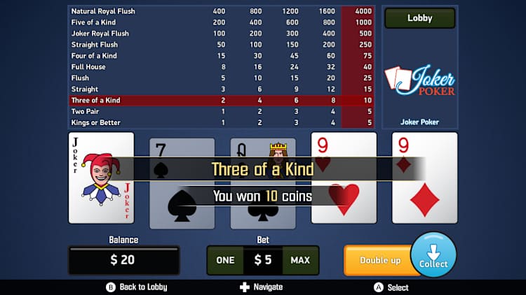 Joker Poker - Video Poker for Nintendo Switch - Nintendo Official Site