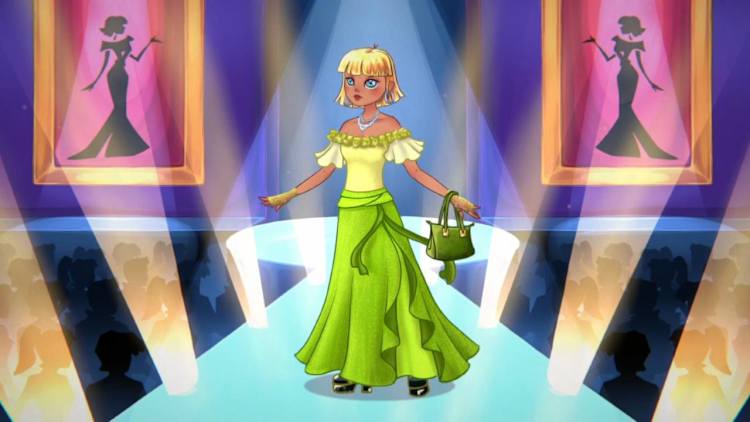 green emerald velvet dress Fashion Model Dress Up Games