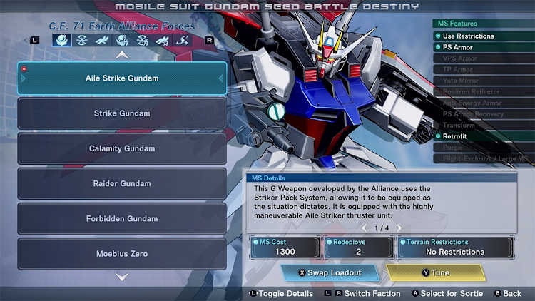 MOBILE SUIT GUNDAM SEED BATTLE DESTINY REMASTERED for Nintendo