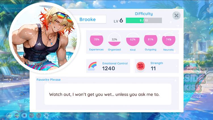 love＆pool Poolside Boys Kiss: Passion Fruits Hotel Dating Sim para Nintendo