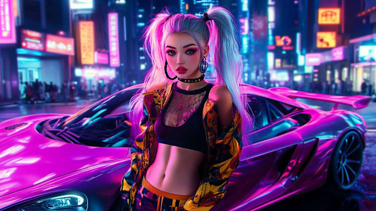 Anime Girls: JDM Car Passion Puzzle Driven by Style for Nintendo