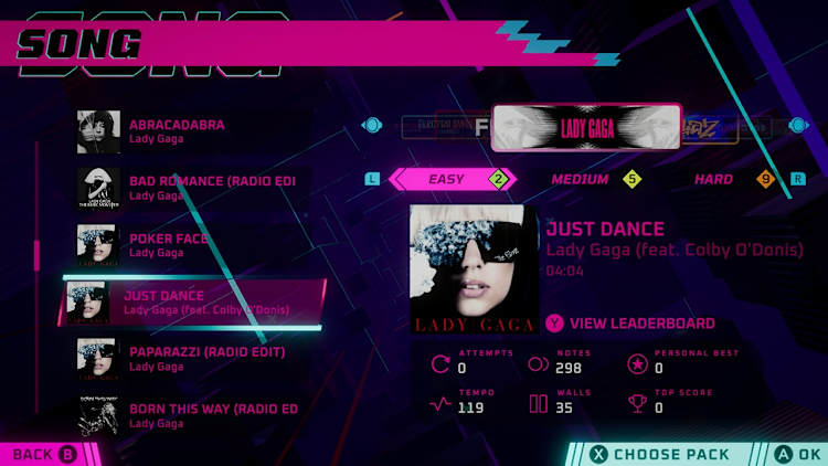 Synth Riders: Lady Gaga Music Pack for Nintendo Switch - Nintendo