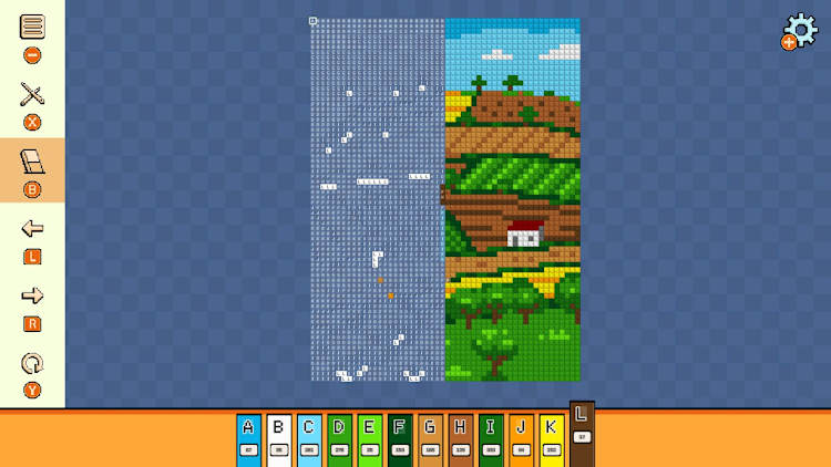 Pixel Cross Stitch Color by Number: Landscapes 3 para Nintendo