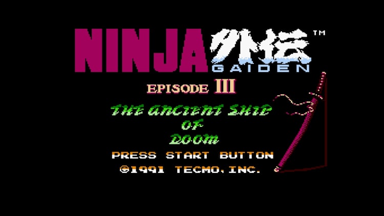 Console Archives NINJA GAIDEN III: THE ANCIENT SHIP OF DOOM for