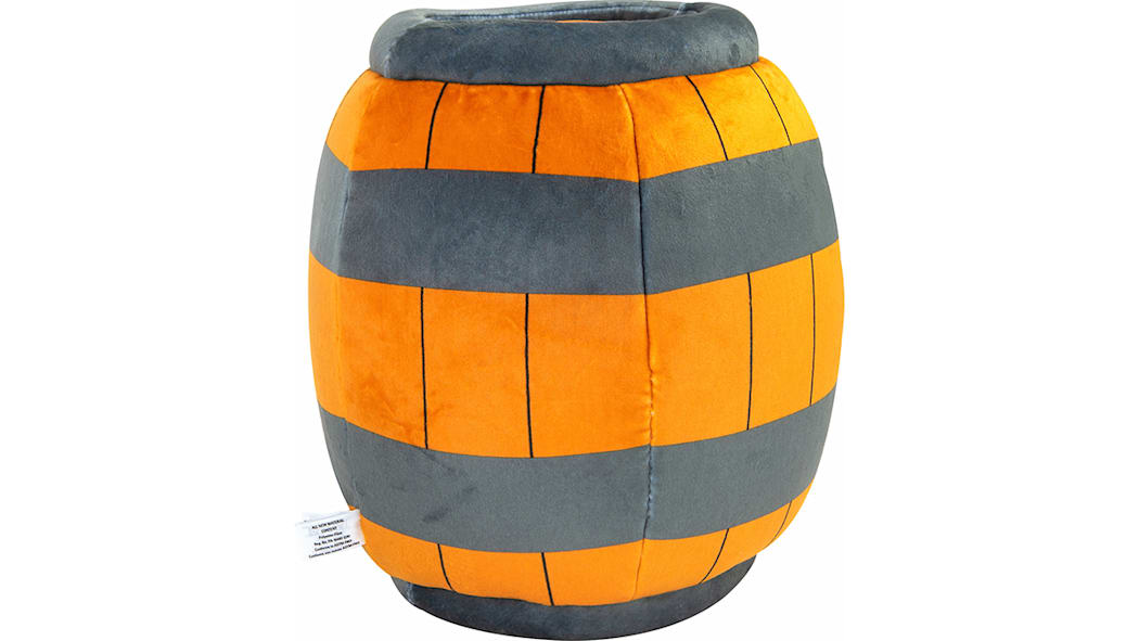 Donkey Kong Club Mocchi- Mocchi- Donkey Kong Barrel Mega 15-Inch Plush