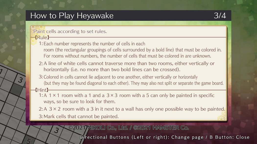Puzzle by Nikoli S Heyawake 5
