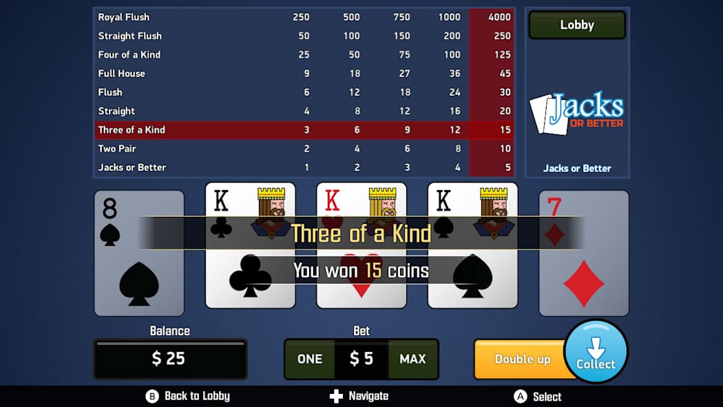 Jacks or Better - Video Poker 4