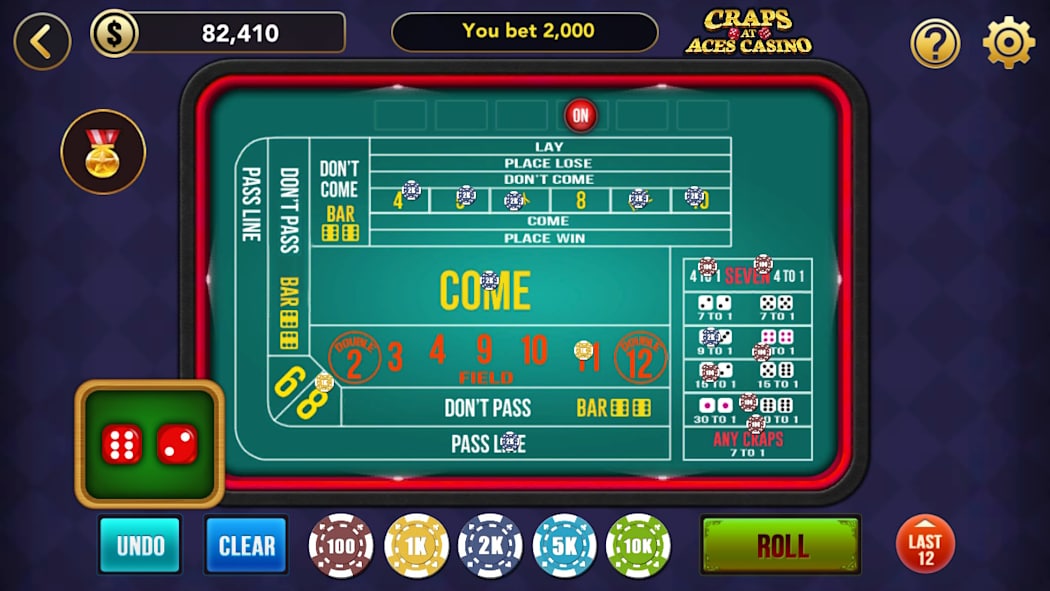 Craps at Aces Casino 2