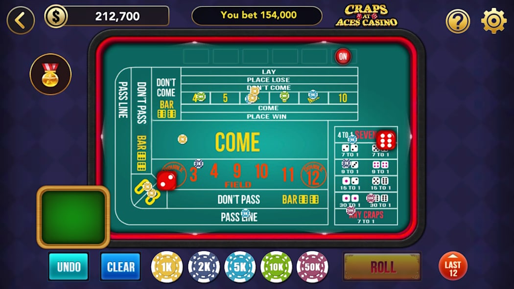 Craps at Aces Casino 5