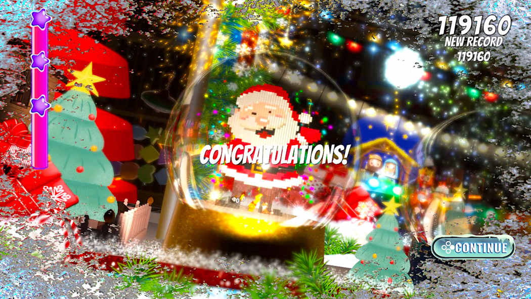 Merry Christmas Snowball Bubble 3