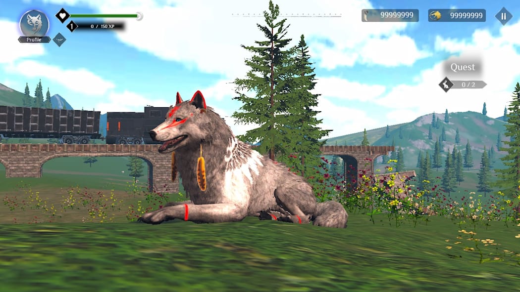 Wolf Simulator: RPG Survival Animal Battle Screenshot 1
