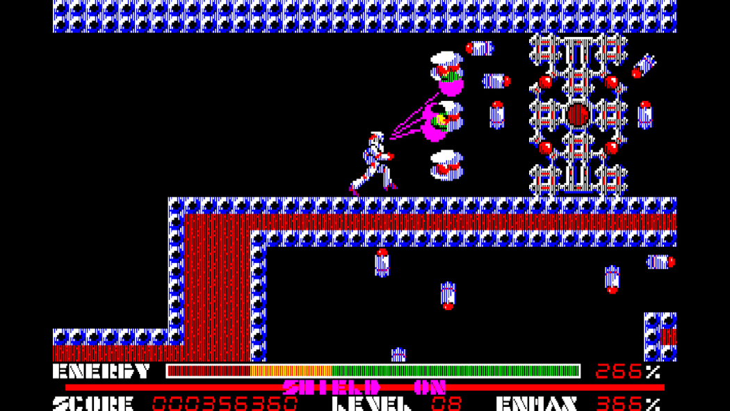 EGGCONSOLE THEXDER PC-8801mkIISR 4