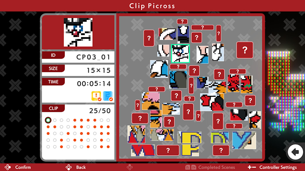 PICROSS S NAMCO LEGENDARY edition 8