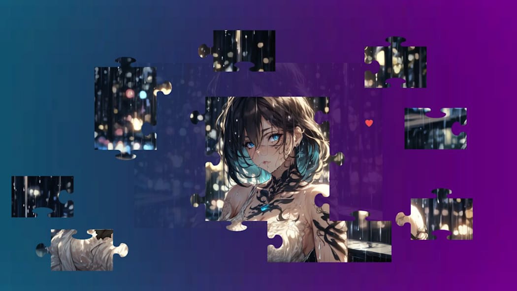 Beautiful Anime Puzzles - Rainy Days 4