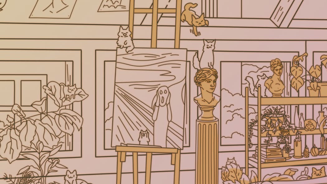 Cats Visiting Cozy Art Studios 2