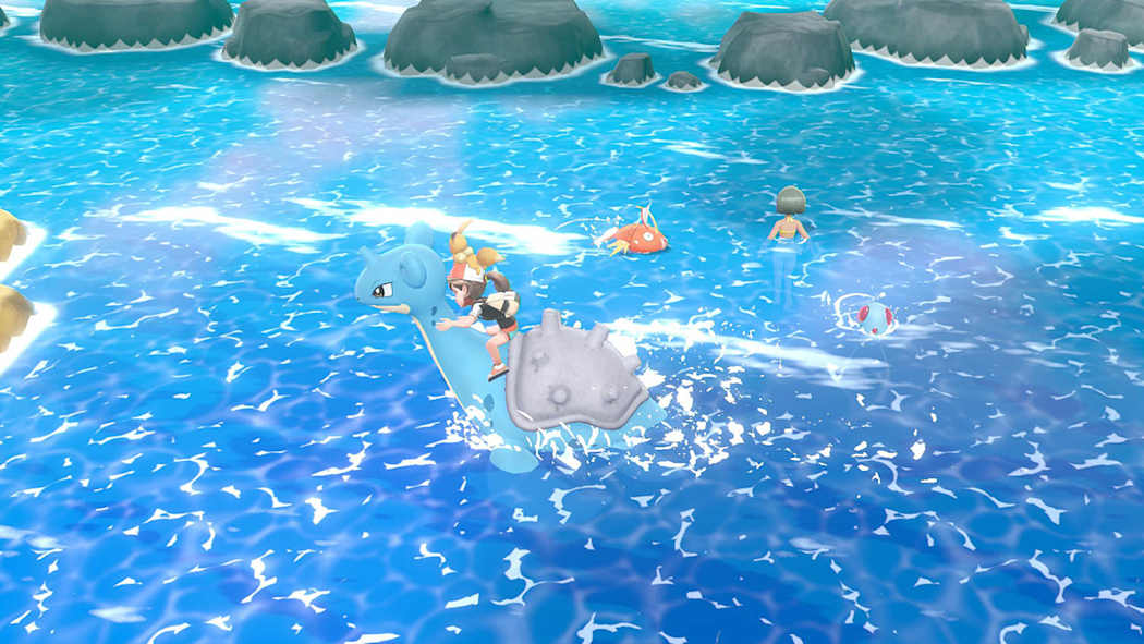 Gameplay de Pokémon Let's Go Eevee XCI + BIN en Mig Switch