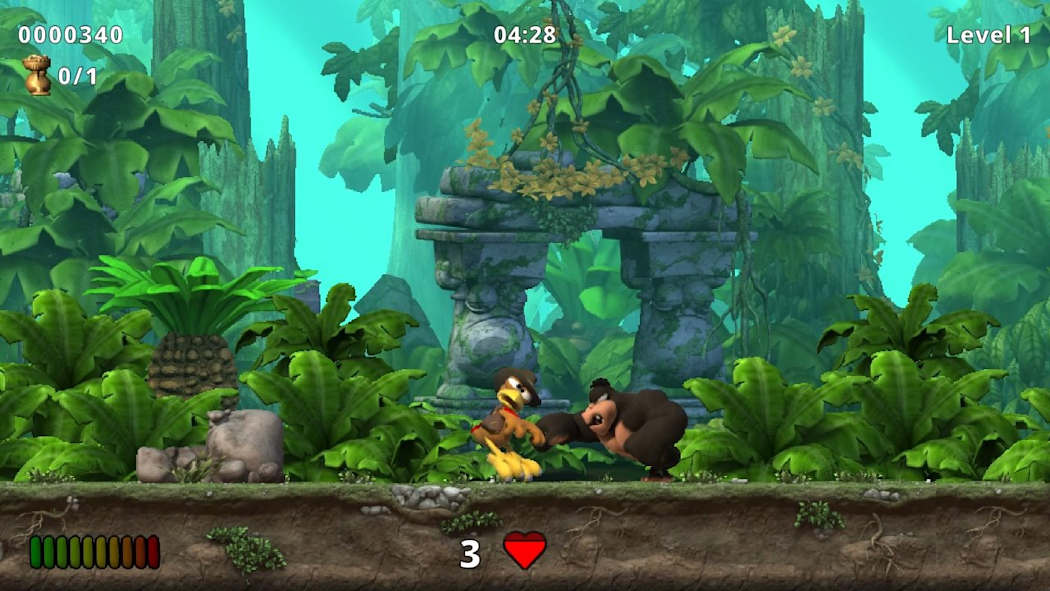 图片[1]-[NS]莫汉翡翠跑跳大冒险：陷阱和珍宝|Moorhuhn Jump and Run: Traps and Treasures-猫叔电玩