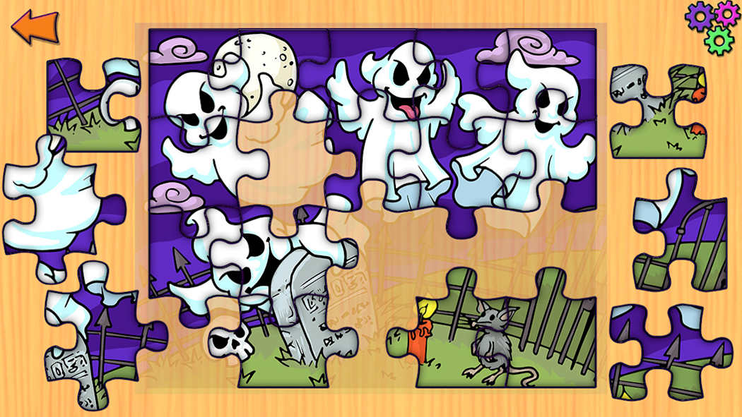 图片[1]-[NS]万圣节拼图：儿童拼图游戏|Halloween Jigsaw Puzzles: Puzzle Game for Kids & Toddlers中文-猫叔电玩