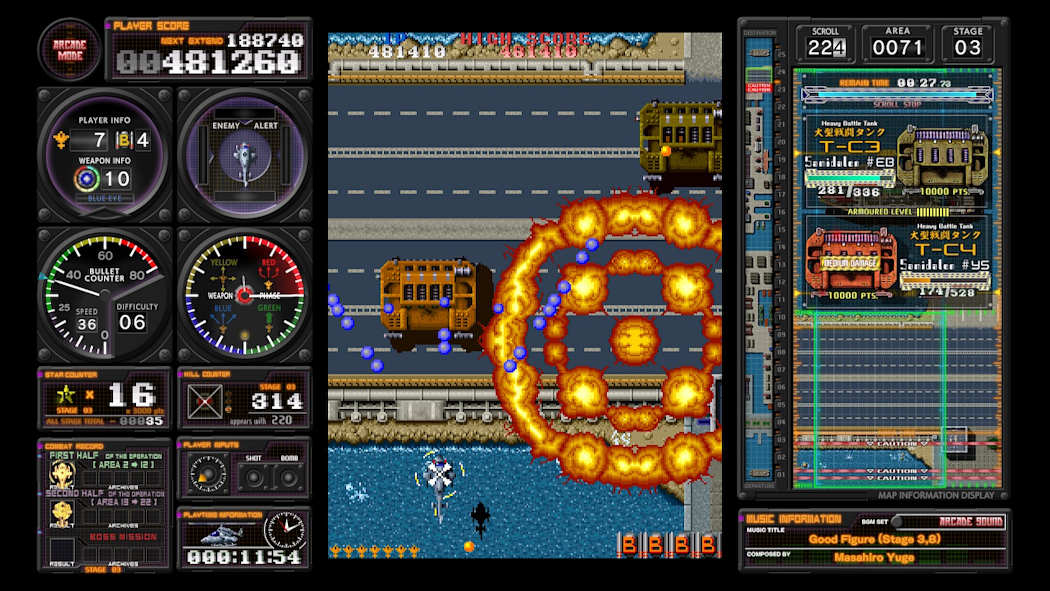 图片[1]-[NS]究极老虎直升机|Kyuukyoku Tiger Heli: Toaplan Arcade Garage-猫叔电玩