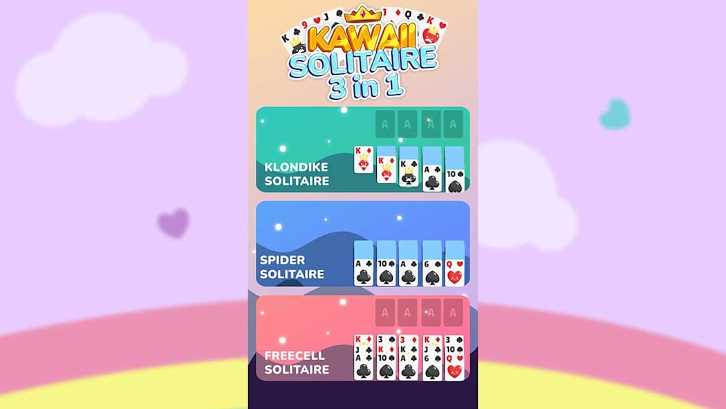 图片[1]-[NS]卡哇伊纸牌3合1|Kawaii Solitaire 3 in 1-猫叔电玩
