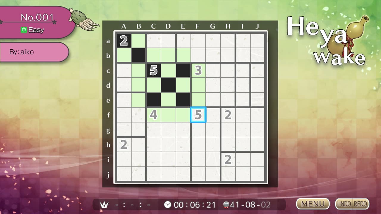 Puzzle by Nikoli S Heyawake 3