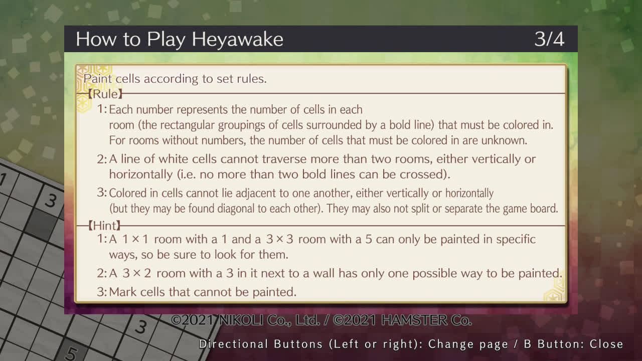 Puzzle by Nikoli S Heyawake 5