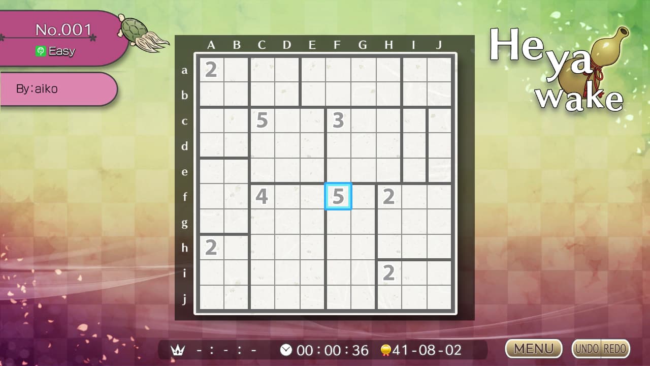 Puzzle by Nikoli S Heyawake 2
