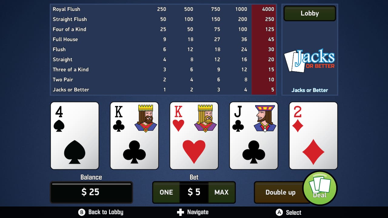 Jacks or Better - Video Poker 3